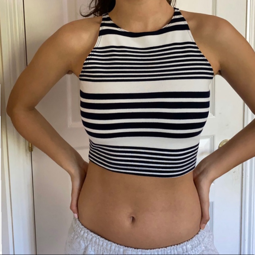 American Apparel high neck crop top